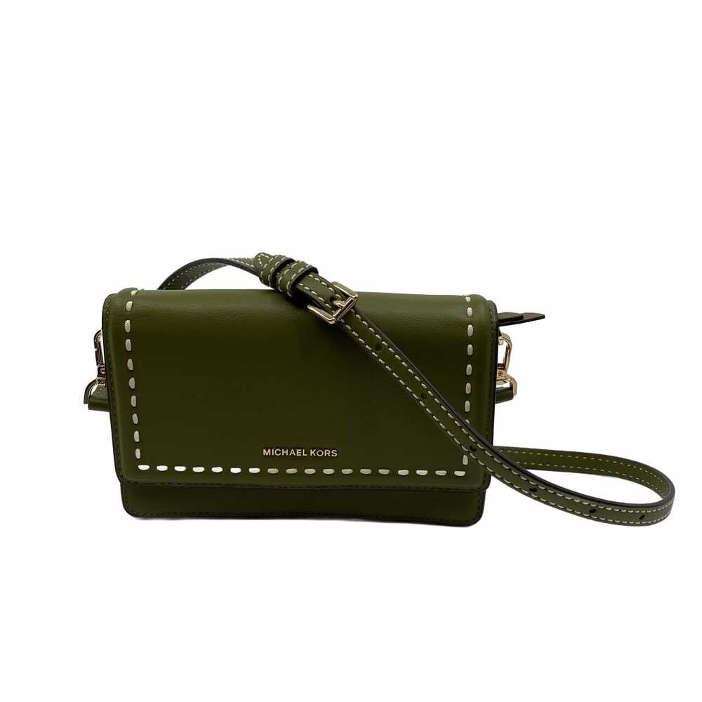 Michael Kors Green Crossbody Bag JetSet Stitched